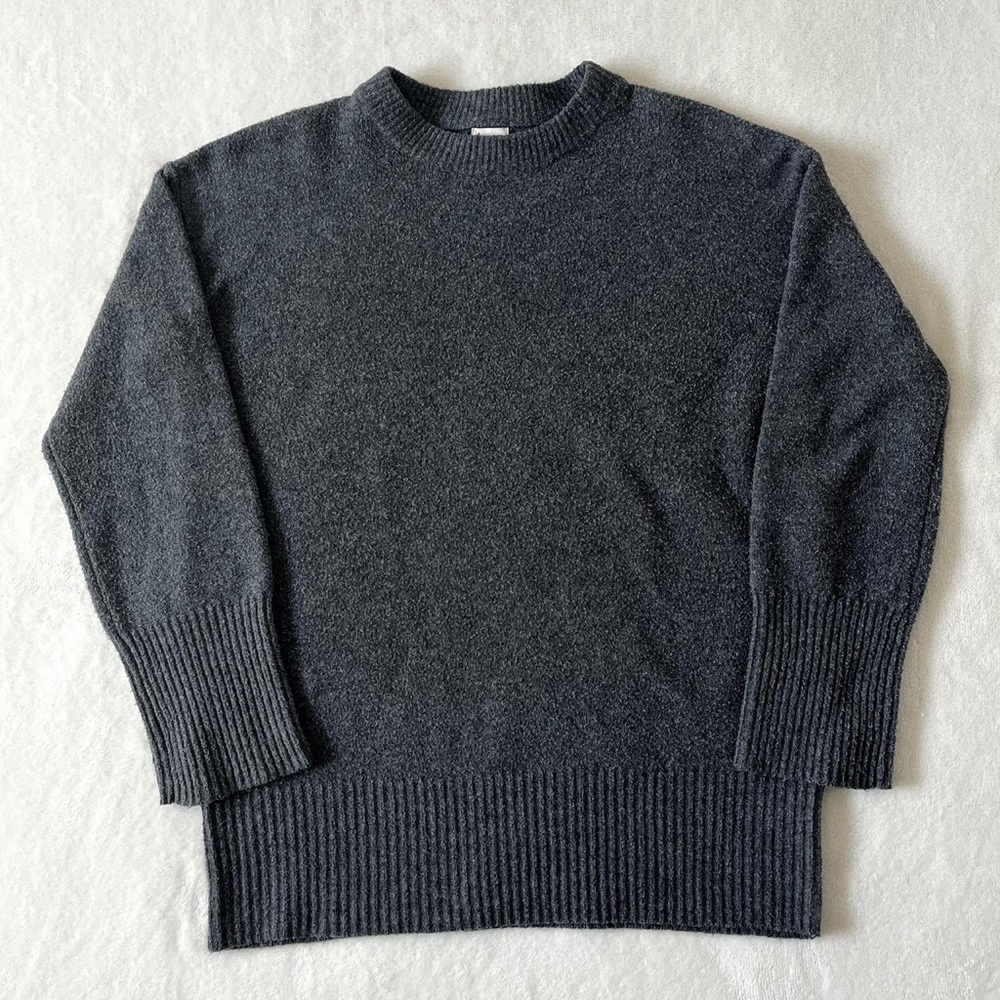 A New Day Pullover Gray Sweater - Cashmere Lookalike
